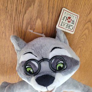 Great Wolf Lodge plush Oliver Raccoon Glasses, Courage star